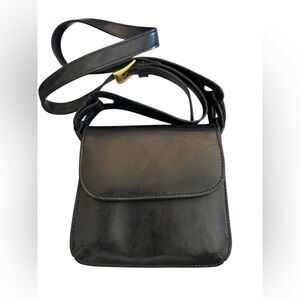 Coletta Black Faux Leather Crossbody Bag